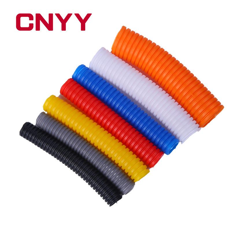 pe/pp/pa波纹型号/穿线软管电缆电线套管阻燃/开口软管齐全