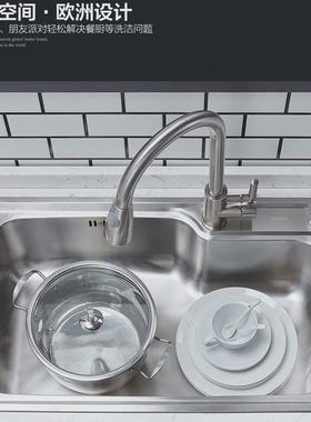 304不锈钢水槽单槽厨房洗菜盆大号洗碗池71x38x72x75x40x78x43x81