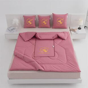 多功能二合一抱枕被子全棉绣花抱枕被汽车沙发靠垫被子广告礼品