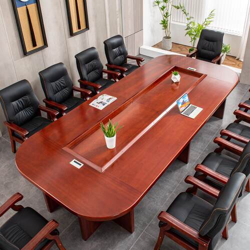 办公家具会议桌长桌大型培训桌多人椭圆形桌政府单位条形桌椅组合