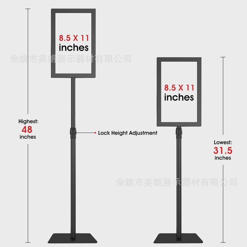 指示牌立式广告牌水牌不锈钢a2酒店展示架a3立牌导向牌落地展示牌