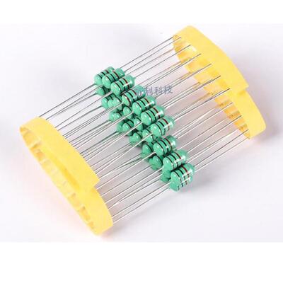 编电感插件色环色码绕线带0.5wec36/1/2w/al0410-222k/2.2mh/4*10