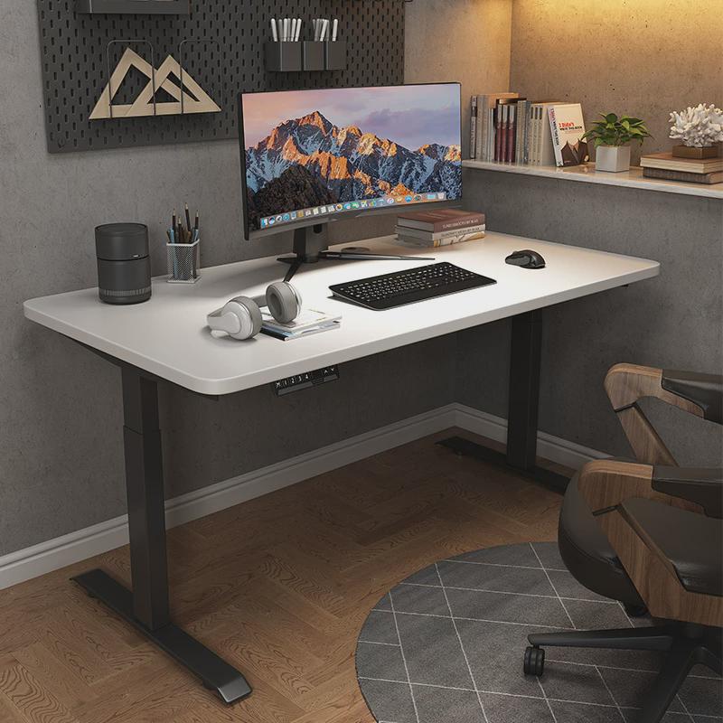 nate电动升降桌欧式办公升降桌小户型双电机正装三节升降桌腿电动