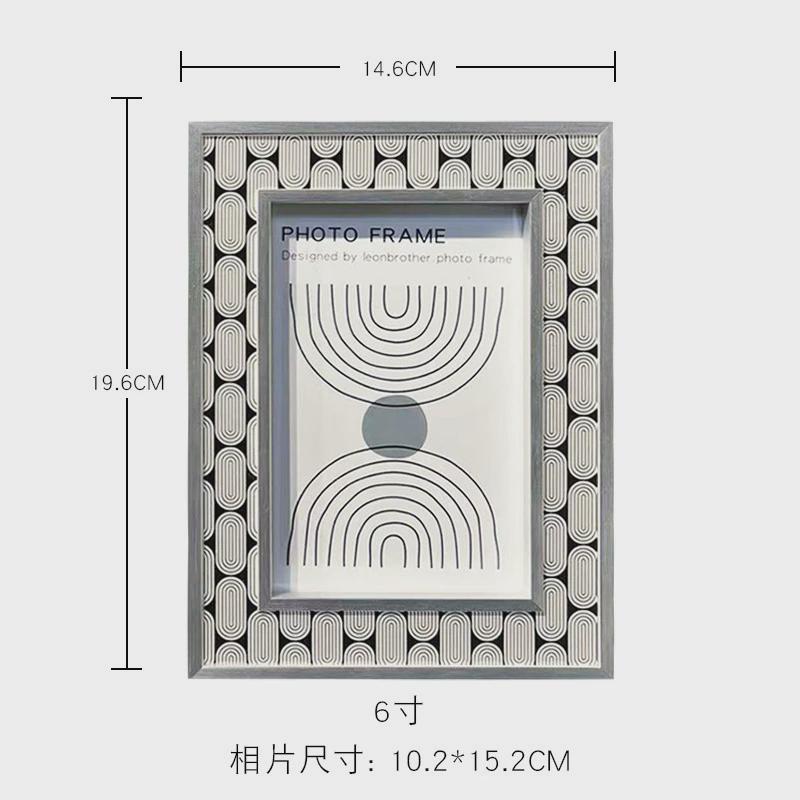 现代简约轻奢相框银色亚克力创意卧室摆台客厅书房像框相架摆件