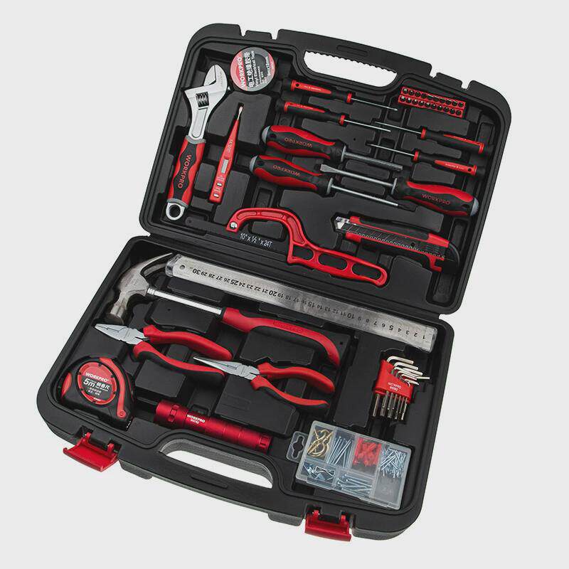 万克宝WORKPROW115050件套高级工具组套锤子螺丝刀扳手钳子套装