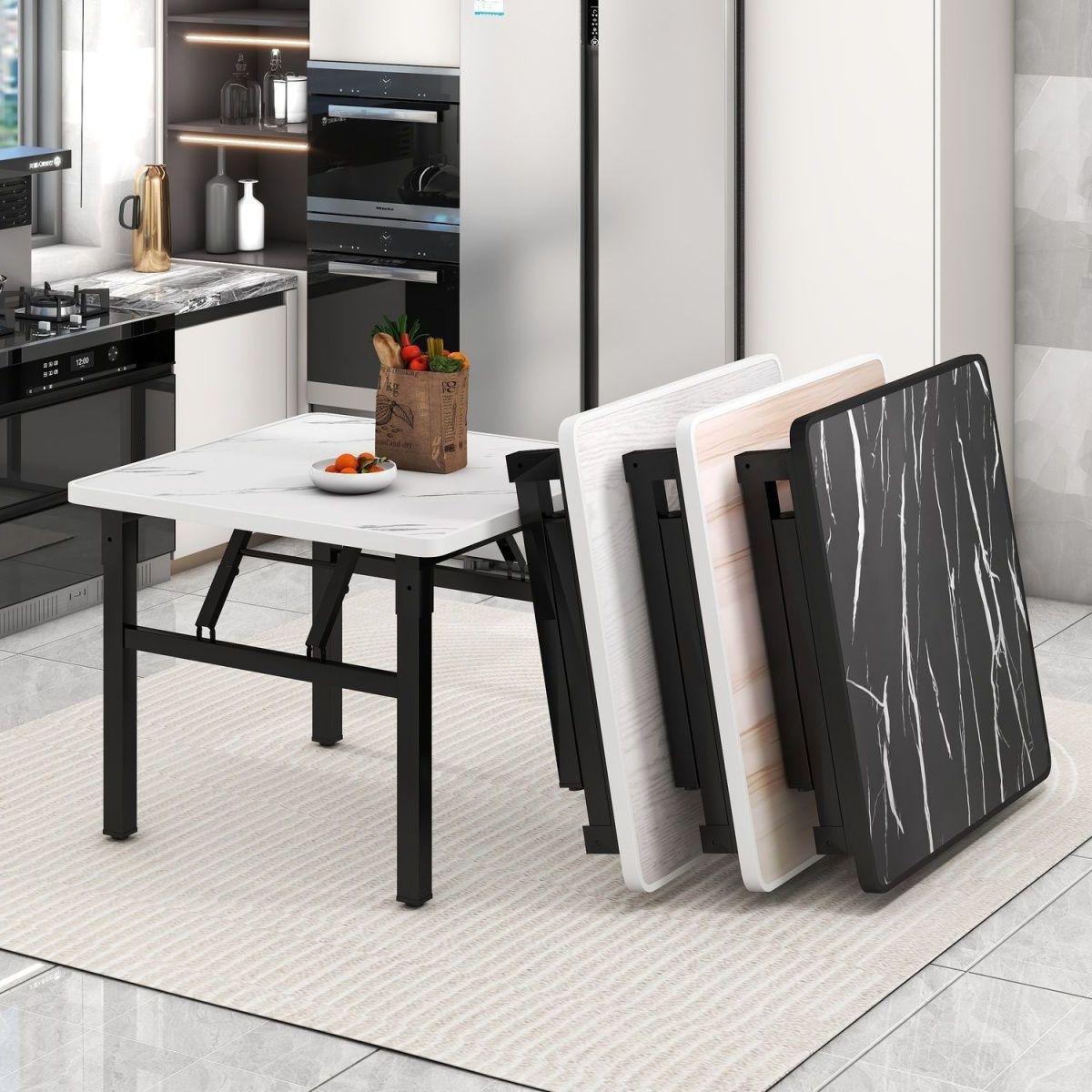 折叠桌培训桌餐桌塑料长方形饭桌可携式办公桌户外摆烧烤地推桌