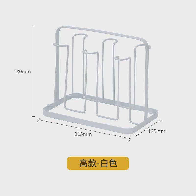 沥水杯架收纳置物架茶杯玻璃杯倒挂架子家用客厅放杯子架托盘金属