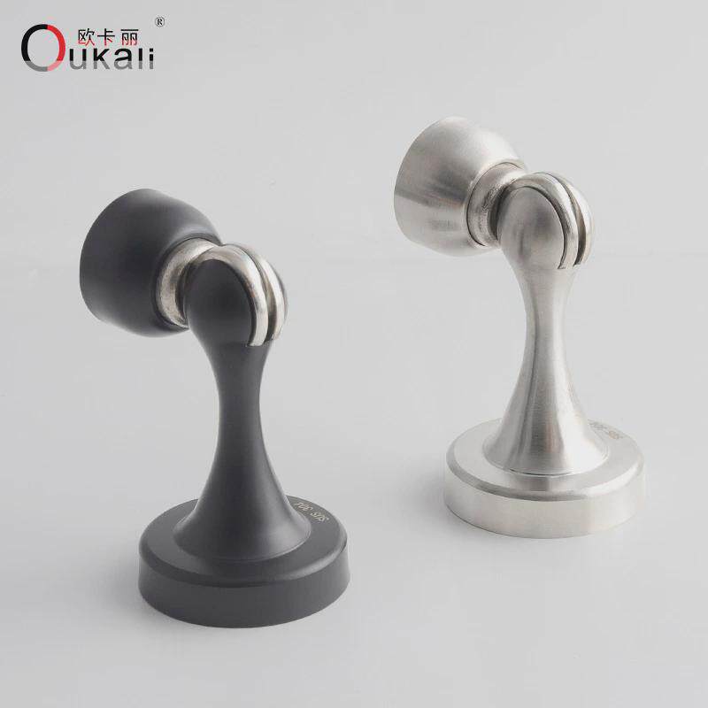 304不锈钢免打孔门吸门挡防撞器室内门阻器强磁门吸地吸门阻器