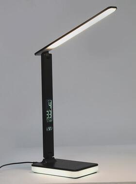 LED夜灯折叠护眼国AA台灯学生学习够亮专用阅读灯手机无线充台灯