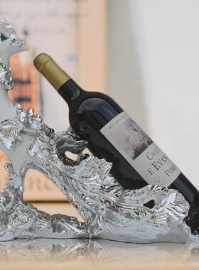 北欧风孔雀酒架红酒架客厅餐厅酒柜装饰摆件家居软装饰品工艺礼品