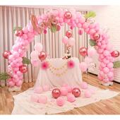 气球拱门开业生日架子典礼拱门心形拱门可折叠拆卸婚庆底座