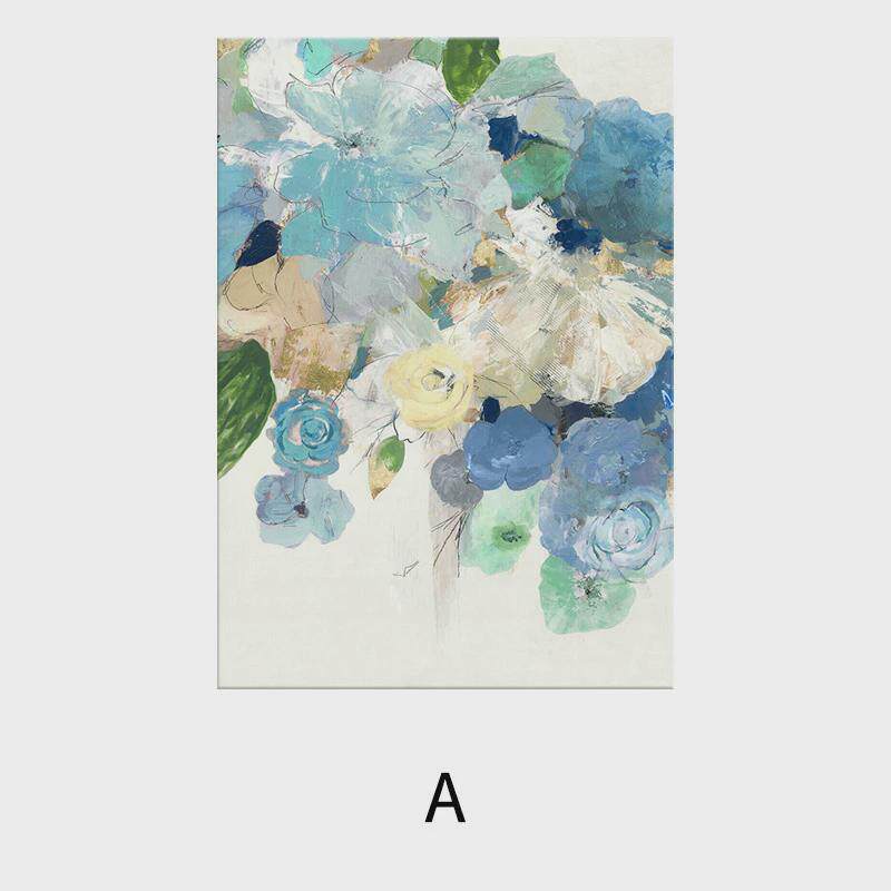现代简约法式客厅装饰画美式轻奢玄关餐厅挂画高端纯手绘油画花卉