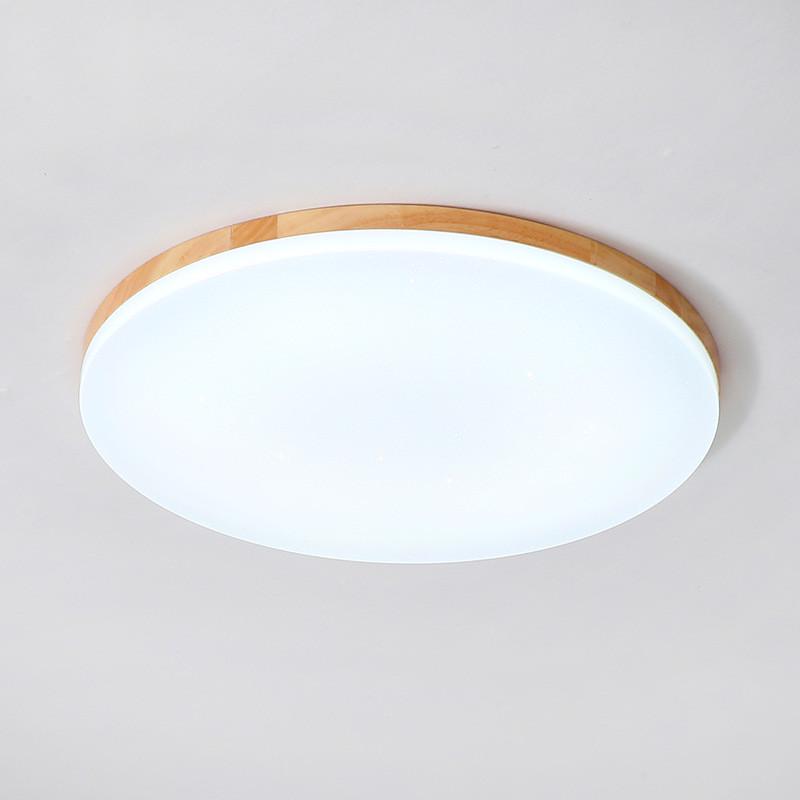 北欧实木led吸顶灯超薄客厅灯现代简约阳台卧室灯亚克力书房灯具