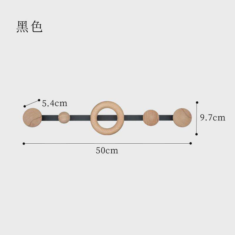 实木免打孔挂衣钩墙上进门挂衣架小家具壁挂玄关排钩衣帽架挂衣钩