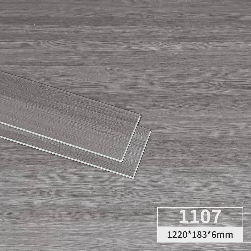 spc石塑锁扣地板6mm防水防滑酒店出租房翻新工地卡扣式地板新料