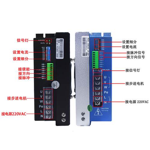 86三相步进电机套装扭矩220v86byg350e高压12nm驱动器3dm2283