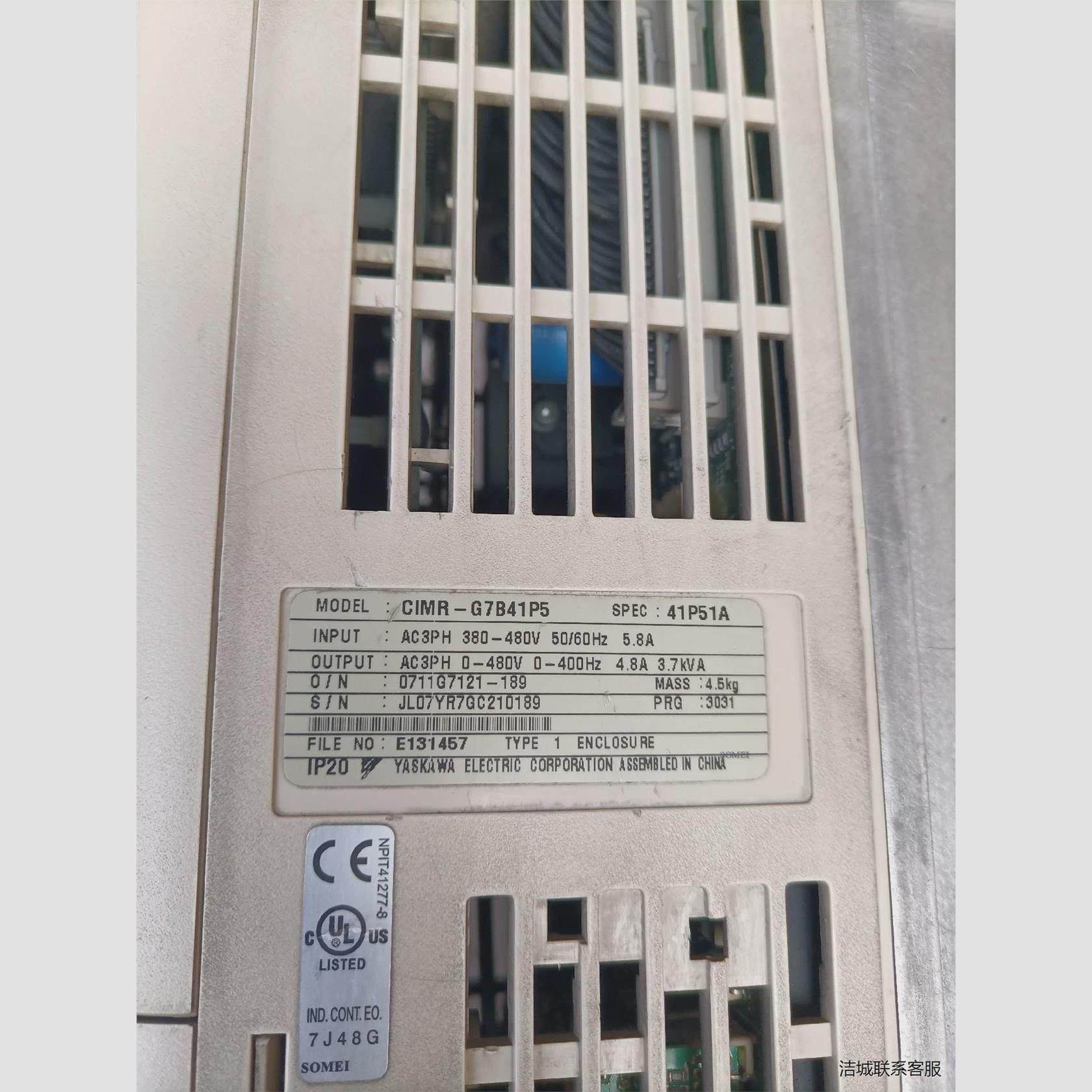 议价安川变频器CIMR—G7B41P5，拆机原装议价