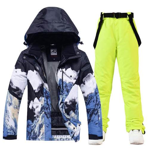 滑雪服男单板冬季防风防泼水保暖加厚滑雪衣裤女套装双板滑雪服
