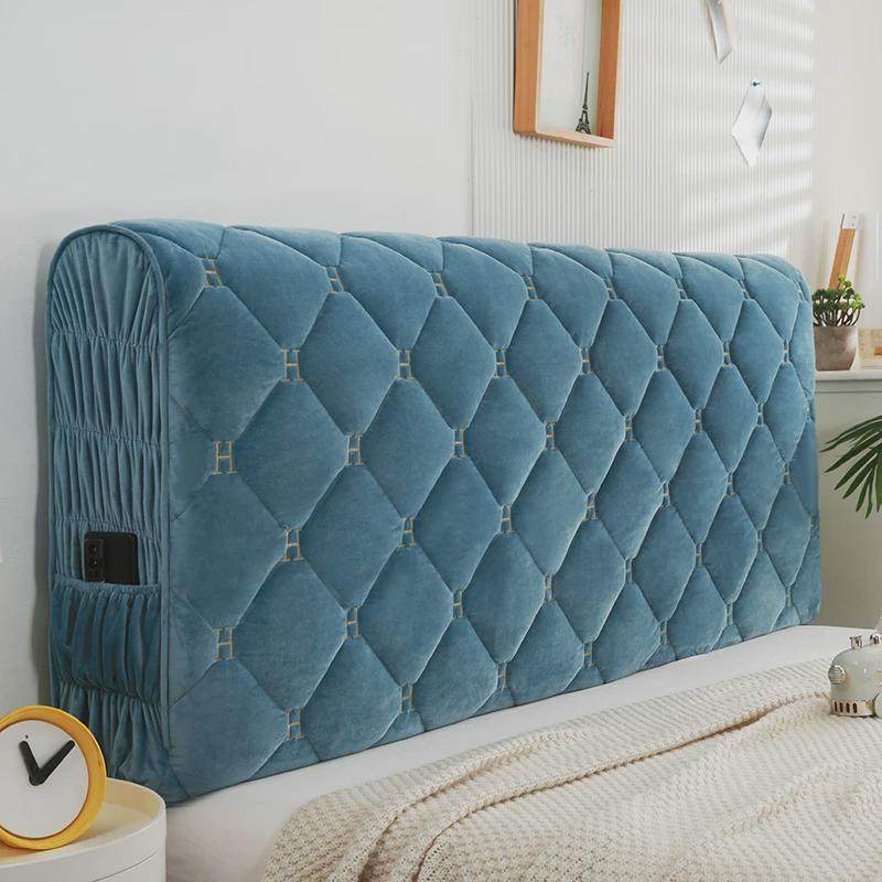 2u8k全包床头罩加厚夹棉软包布艺皮床木靠背通用床头套防尘保,收纳整理,按摩椅防尘罩,淘宝优惠券,粉丝福利购,淘宝优惠卷