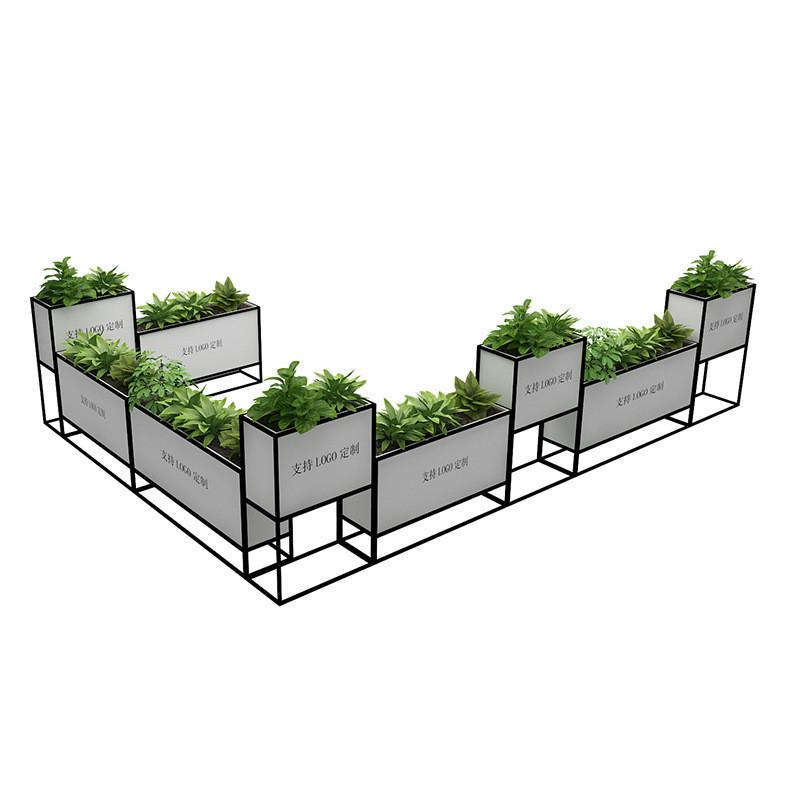 简约市政花箱移动花坛户外铁艺花箱花槽室外组合商业街售楼部
