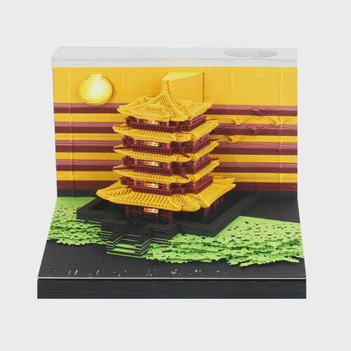 树屋3d立体便签本文创纪念品工艺纸雕便利贴商务开业礼品桌面摆件