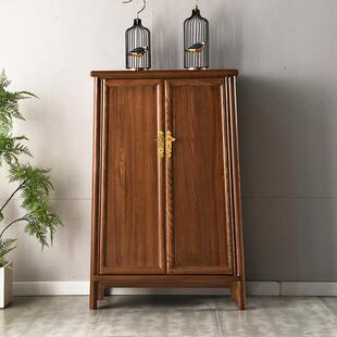 中式榆木面条柜明式圆角柜万历柜实木餐边柜客厅玄关柜酒柜储物柜