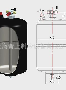 冷库气热交换空调制冷液分离器hyr-2413hyr-2415hyr-2417