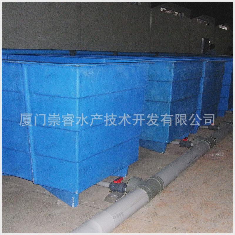 工厂化养殖水处理设备材质玻璃钢frp方形鱼池养殖池