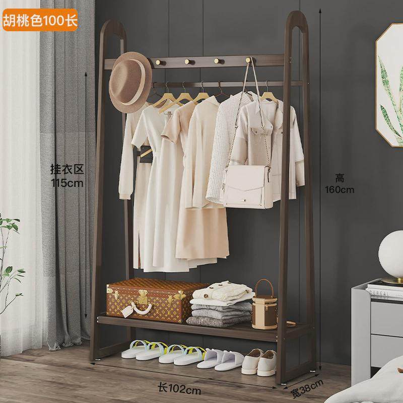 挂衣架落地卧室值轻奢结实耐用床头柜一体高颜简约现代帽木易家置
