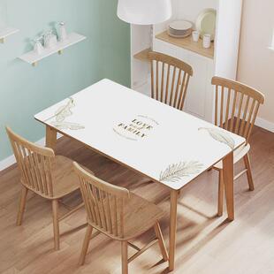 2022新款防水防油不图案边软玻璃pvc餐桌垫茶几垫桌布可定尺寸翘