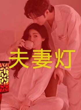 LED紫色气氛小夜灯酒店卧室床头浪漫台灯粉色红色高级感氛围灯