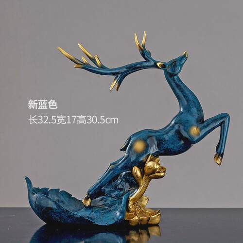 欧式麋鹿酒架装饰品摆件客厅玄关电视柜酒柜餐厅红酒置物架摆设