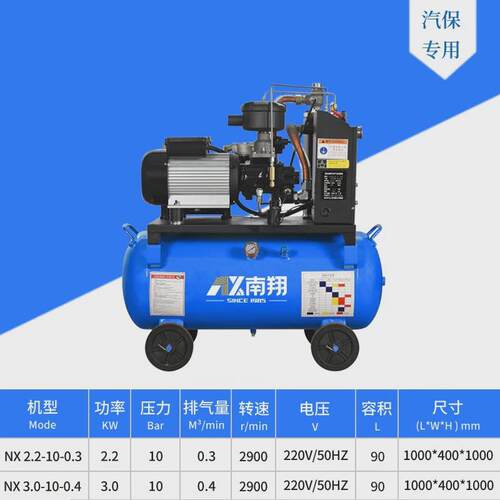 南翔变频空压机2.2kw空压机小型压缩机打气快工业螺杆空气压缩机