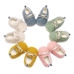 0-2Yrs Baby Girls Velvet Shoes Soft Sole Casual Shoes Cotton