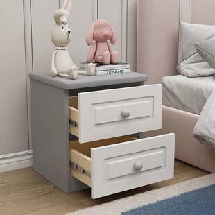 bc10儿童床头柜女孩小型30/35/40cm宽公分免安装男孩实木小户型窄