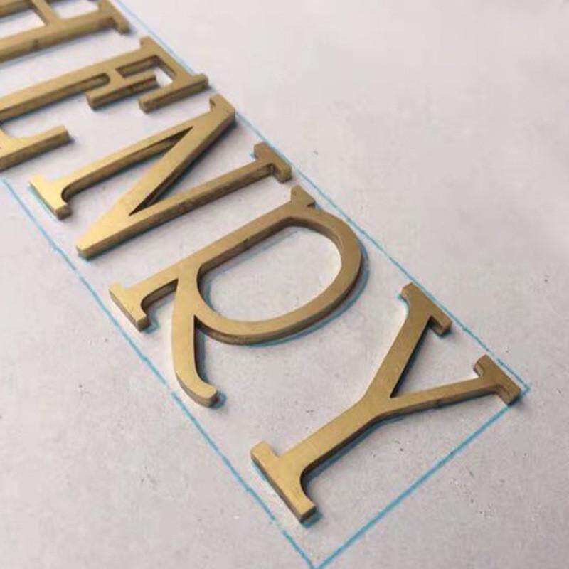 厂家直销钛金拉丝字logo实心字广告字金属字不锈钢精工字制作