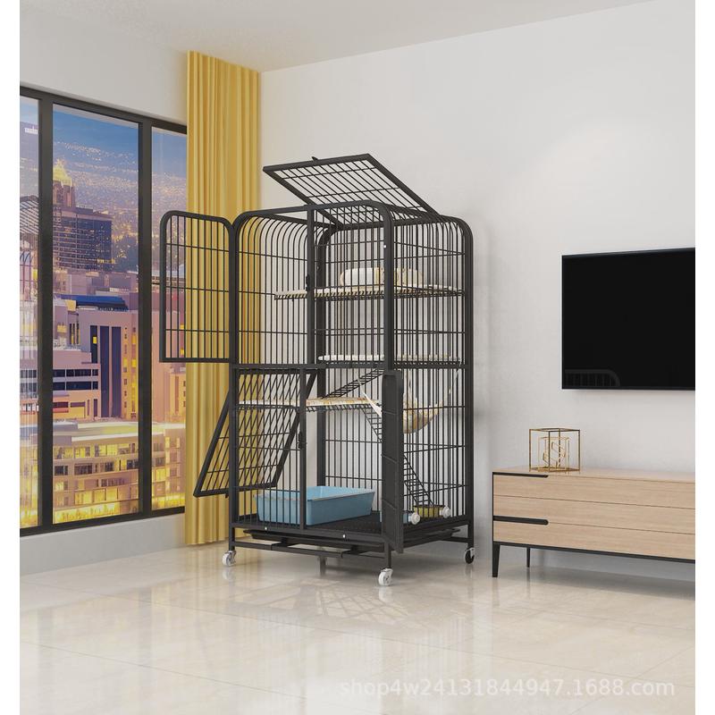 猫笼子猫别墅双层猫窝超大自由空间厕所别墅猫加粗带可抽猫咪猫窝