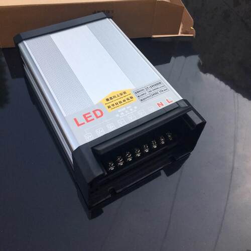 防雨LED电源12V24v17A400w开关电源DC24V护栏管洗墙灯变压器