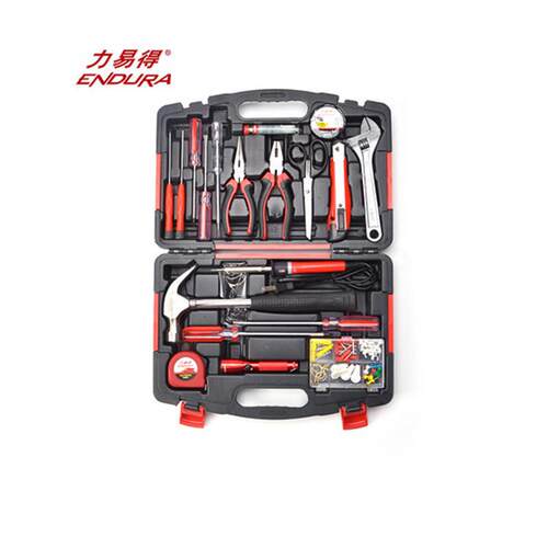 力易得全套日常家用五金工具大全家庭汽修电工组合工具箱工具套装
