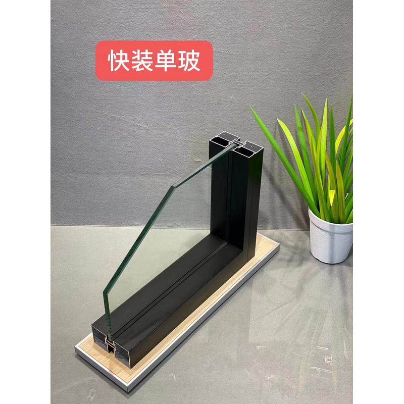 办公室玻璃隔断墙内置百叶钢化玻璃隔断门双层隔音铝合金隔断屏风