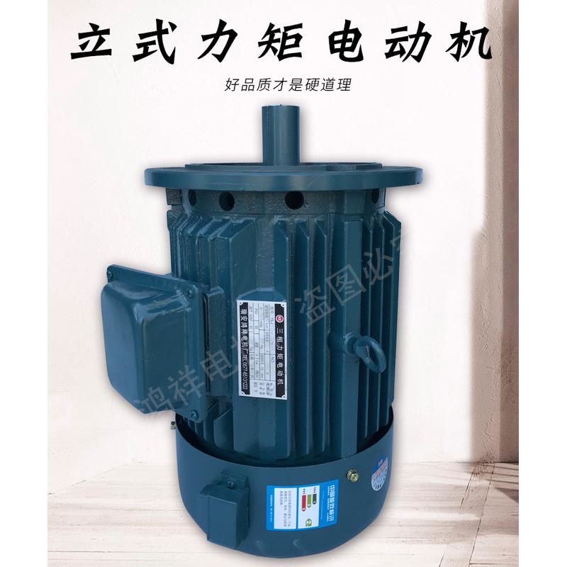 浙江瑞安鸿祥力矩电机YLJ100-132系列8级B5立式三相电动机
