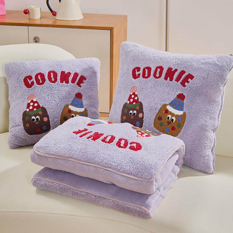 折叠加厚卡通抱枕被子两用车载靠垫沙发盖毯午休二一双面绒新款,居家布艺,抱枕被,淘宝优惠券,粉丝福利购,淘宝优惠卷