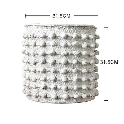 大号水泥仿古圆点突起创意花盆混凝土做盆景复古小众设计感旧盆