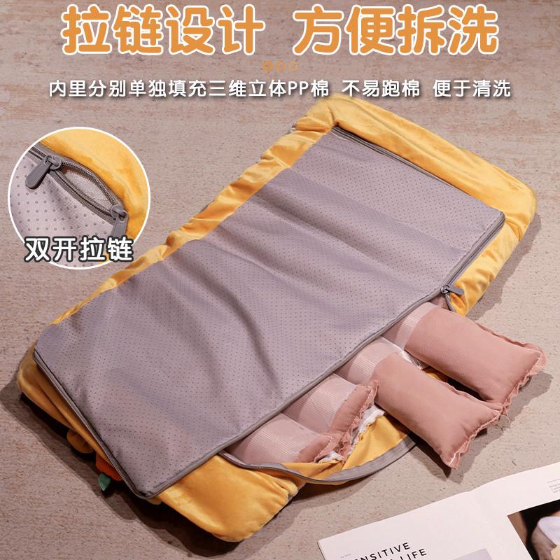 护腰飘窗垫地上游戏座垫阅读角小沙发冰豆豆多档位可调节折叠坐垫