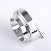 304不锈钢卫生级焊接活接视镜带刷雨刮玻璃观察视镜螺纹活结视窗