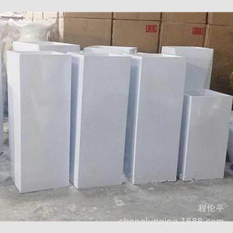 形方桶纯色玻璃钢花器干花插花摆件客厅现代花盆装饰品落地大花瓶,3C数码配件,USB灯,淘宝优惠券,粉丝福利购,淘宝优惠卷