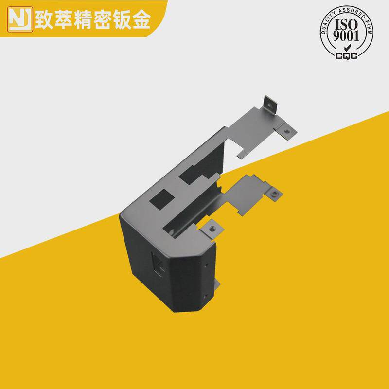 精密钣金工厂镭射下料切割折弯打磨R角烤黑漆家电电器精密钣金件