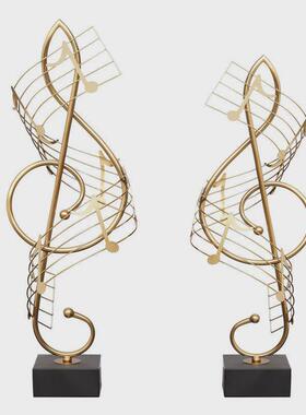 美式创意金属轻奢酒店大堂摆件欧式客厅电视柜玄关装饰艺术样板房