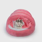 宠物用品圣诞秋冬保暖批发风半封闭式 带门帘猫窝宠物窝狗窝