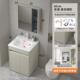 落地式 浴室柜组合加深陶瓷一体盆卫生间洗手台 浴室柜奶油风抽屉式